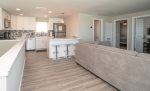 The brand new flooring throughout the home brings a touch of luxury to your next beach vacation